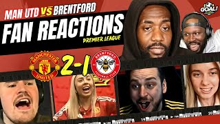 Man Utd fans RELIEVED reactions to Man Utd 21 Brentford PREMIER LEAGUE 202425 [upl. by Ailekat]