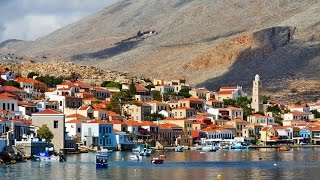 Halki Chalki Greece  Halki Town  Imborios  AtlasVisual [upl. by Anaiviv774]