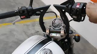 Yamaha Virago 535 Bobber  Exhaust Sound [upl. by Aciamaj187]