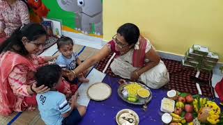 Aksharabhyasam💫  Vidhyarambam 👫❤ North Town  Hi5 international preschool🎓 [upl. by Tahpos702]