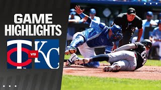 Twins vs Royals Game Highlights 9824  MLB Highlights [upl. by Newfeld]