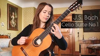 JS Bach Cello Suite No 1  Julia Lange Classical Guitar [upl. by Aenaj]