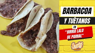 Exquisitos Tacos de tuétano y barbacoa en Birria Lalo de Parral en Ciudad Juárez  JuaritosLunch [upl. by Achilles]