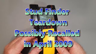 Recalled Stud Finder Teardown [upl. by Junia514]