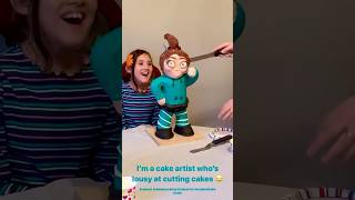 Standing figure cake with PVC structure cake cakedecorating cakedesign 3dcake [upl. by Tuckie]