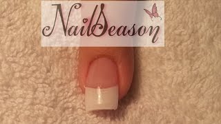 uñas acrilicas como hacer frances basico paso a paso con tip [upl. by Averi789]