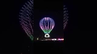 ABQ Balloon Fiesta Drone Show Time Lapse [upl. by Giacopo]