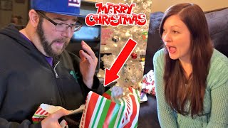 MUST SEE REACTION TO SPECIAL CHRISTMAS GIFT Grim and Heel Wife Unboxing Christmas Presents 2017 [upl. by Esilenna]