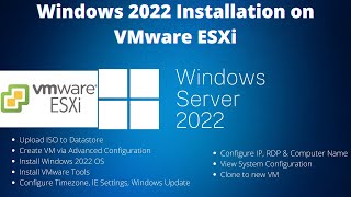 Install Windows Server 2022 on VMware [upl. by Philippe408]