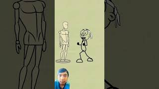 Tutorial for an ideal body 🤣 funny animation shorts [upl. by Wolfe]