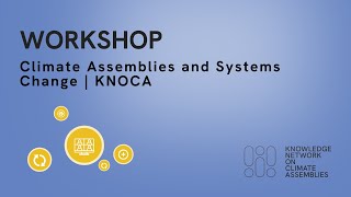 Workshop on Climate Assemblies and Systems Change  KNOCA [upl. by Padraig]