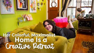 Tour This Maximalist Home With A Burst of Color in Every Corner  Handmade Home [upl. by Sherurd]