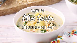 Crock Pot Olive Garden Chicken Gnocchi Soup [upl. by Rowan931]