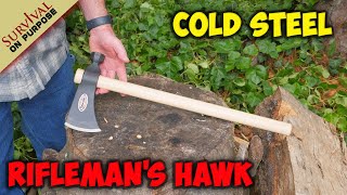 Cold Steel Tomahawk Throwing  Riflemans Hawk [upl. by Mikah]