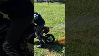 KTM Sx50 burnout automobile dirtbike motocross burnout [upl. by Airdnekal]