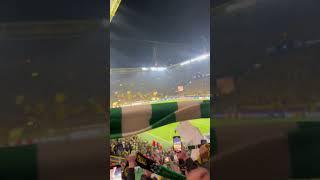 Dortmund and Celtic fans SING TOGETHER Youll never walk alone championsleague shorts ynwa [upl. by Hartill]