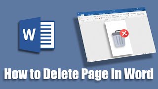 How to Delete pages in word Document [upl. by Doraj]