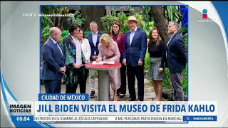 Jill Biden visita el Museo Frida Kahlo  Noticias con Francisco Zea [upl. by Saxon]