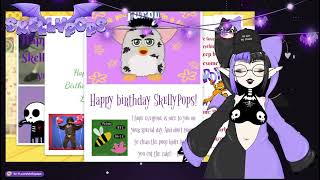 babyh poop knife bday message  skellypops on Twitch [upl. by Ennirak]