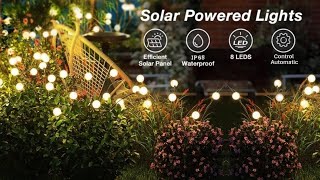 Solar Garden Lighting Waterproof Outdoor Pathway Decoration Firefly Fairy Lights For Home Patio [upl. by Allwein703]