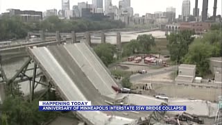 Anniversary of Minneapolis Interstate 35W Bridge Collapse [upl. by Ardnassac125]