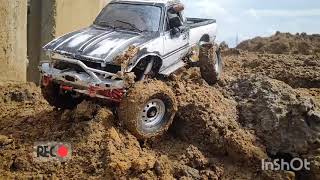 RC WPL C241 Mud Track  Cantilever Suspension  Explore PART 3 slomo [upl. by Vaclava]