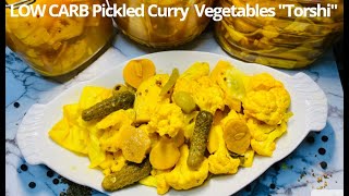 Best Torshi Curry Pickled Vegetables  Chaldean Iraqi Garlic Ajam Turshi Keto Low Carb Paleo Turshi [upl. by Rutledge619]