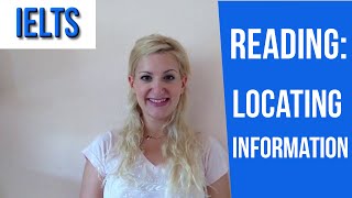 IELTS Reading Tips for Locating information tasks english video [upl. by Ahsercal]