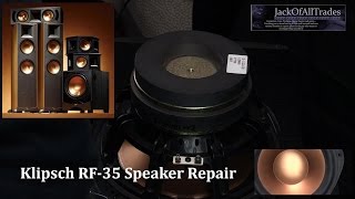 Klipsch RF35 Speaker Repair And Tear Down [upl. by Elocan]