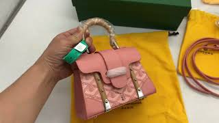 Goyard Saigon Structure Mini Bag Pink Detailed Review from Suplook [upl. by Aitnwahs]