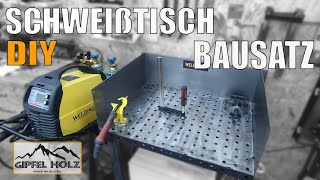 Schweißtisch Bausatz selber bauen  Wie gut ist ein günstiger Lochtisch Schweißtisch DIY Weldinger [upl. by Kliment]