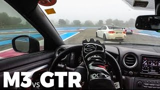 POV Nissan GTR vs Bmw M3 at Pzero experience by Pirelli [upl. by Helbonna464]