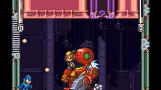 Megaman 7 SNES  Boss 11  Guts Man G No Damage No Charge Buster Only [upl. by Menzies593]