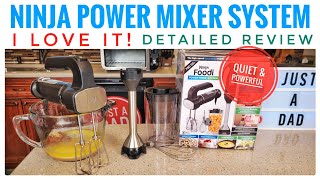 Ninja Foodi Power Mixer System Immersion Blender Hand Mixer Review I LOVE IT Best Blender Ever [upl. by Eceinaj]