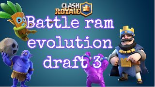 Clash Royale l Battle ram evolution draft game 3 gameplay games gaming clashroyale supercell [upl. by Alilak577]