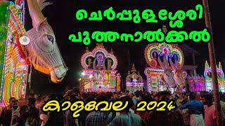 Cherpulassery Puthanalkkal Kalavela 2024  Kalavela  Puthanalkkal Pooram 2024 [upl. by Fennessy]