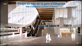 Présentation du projet du site de la gare d’Ottignies du 12 septembre 2022 [upl. by Shandy888]