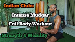 Mudgar  High Intensity Workout  Indian Clubs Workout  Full Body Blast  Karlakattai [upl. by Eneroc]