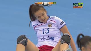 Handebol Brasil X Rússia  Mundial de Handebol feminino 2018 [upl. by Petta]