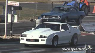 Speartech 91 Camaro Z28 LS9 Supercharged Drag Racing [upl. by Idelia]