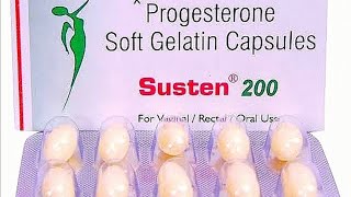 Susten 200 Capsule review in Hindi  Progesterone Soft Gelatin Capsules [upl. by Quinby972]