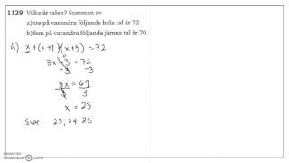 Matematik 5000 Ma 2c Kapitel 1 Ekvationer och omskrivning av formler 1129 [upl. by Danette852]