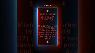 🎧🗣️👂🏽Listen listentothis youversionverseoftheday Mishlĕ Proverbs‬ ‭19‬‭17‬ ‭TS2009‬‬ bible [upl. by Nylorahs]