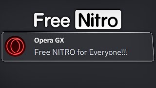 Opera GX is Giving Free Nitro to Everyone [upl. by Hcahsem]