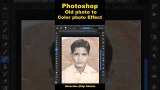 Photoshop Old photo to Color photo Effect  Digi Rakesh [upl. by Lletnohs558]