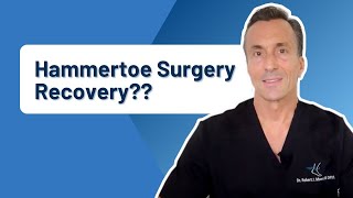 Hammer Toe Surgery How Long Is The Recovery [upl. by Horst]