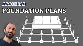 Foundation Plans in Archicad Tutorial [upl. by Lidaa637]