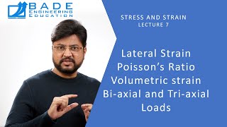 Poissons ratio Biaxial Triaxial loadingStress and Strain Lecture 7 [upl. by Bellanca468]