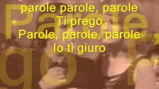 PAROLE PAROLE alberto lupo e mina lyric Learn italian singing [upl. by Daven]