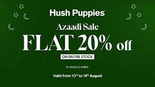 Hush Puppies Azaadi Sale  Flat 20 Off [upl. by Yenatirb170]